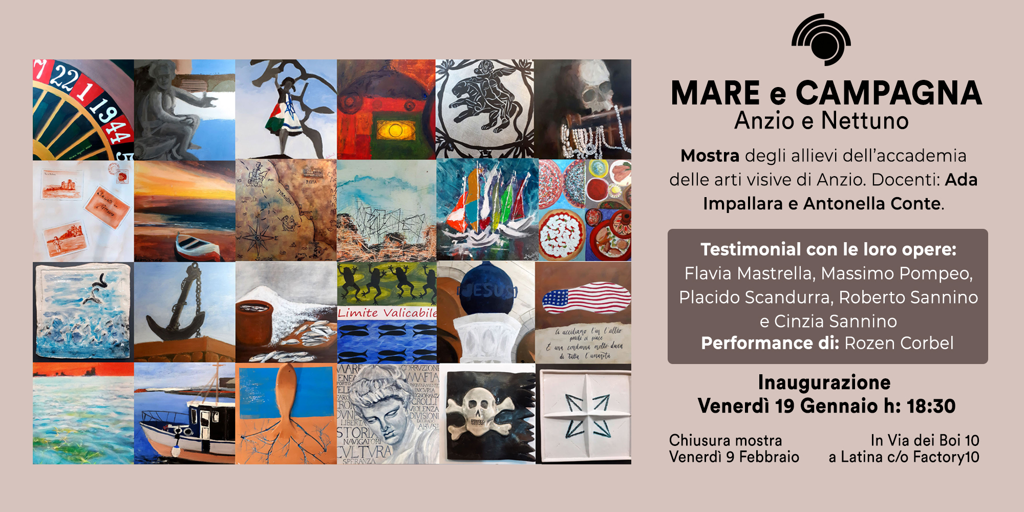 mare e campagna mostra pittorica e ceramica